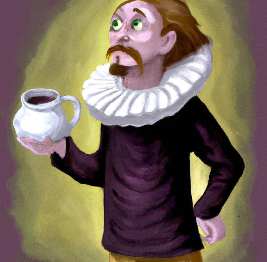 Hamlet funderar över mjölk i kaffet eller inte