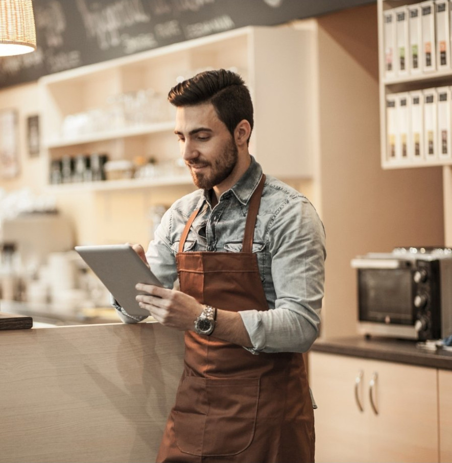 Ny barista på jobbet