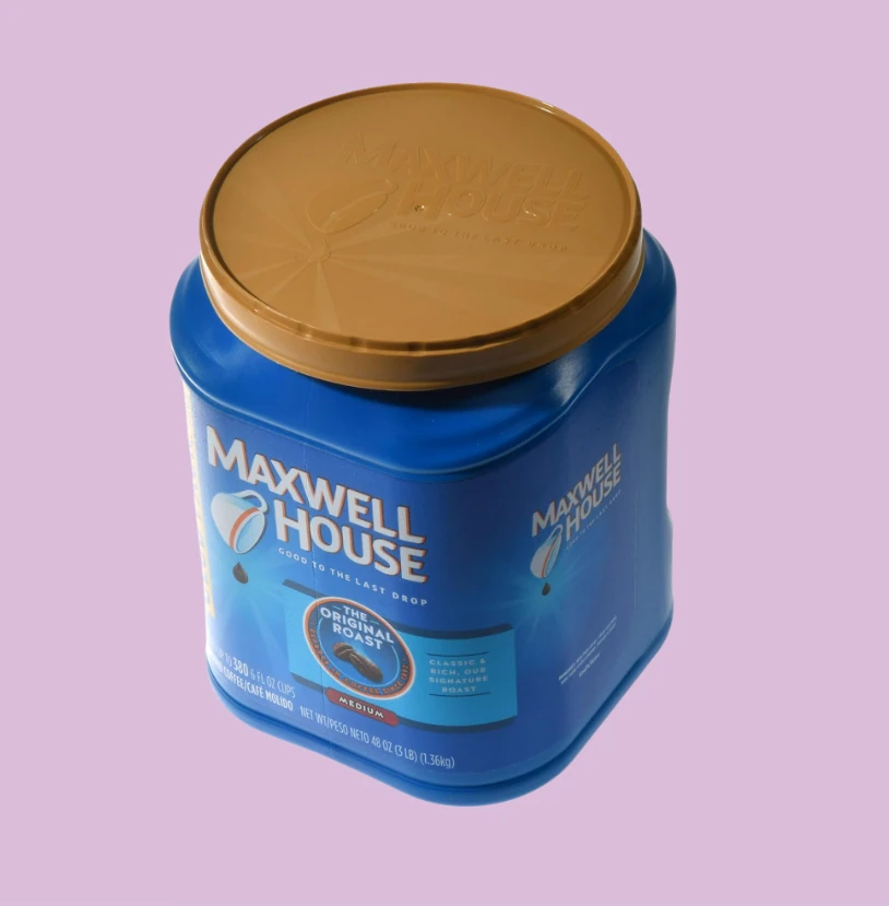 En burk Maxwell House kaffe