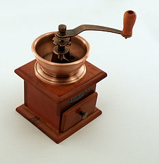 Gammal kaffekvarn