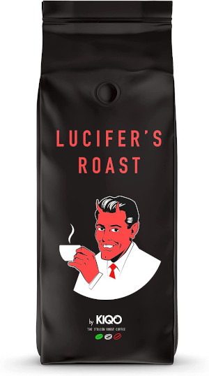 Lucifers roast kaffepaket, framsida