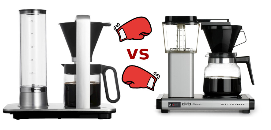 wilfa vs moccamaster, jämföra kaffebryggare